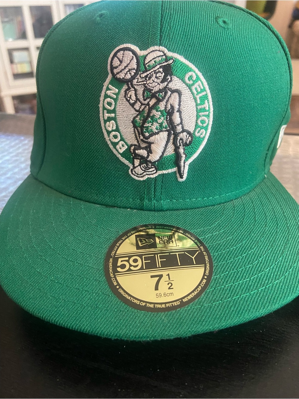 New Era Celtics Green Fitted Hat with Embroidered Logo
